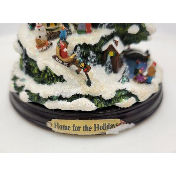Bradford Edition Thomas Kinkade Village 4.5" Christmas Illuminated Tree Ornament - Picture 6 of 9